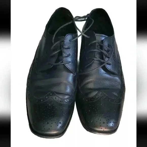 Bostonian Lace-Up Oxford Mens Size 10 Blackberry Leather Dress Shoe - Picture 3 of 3